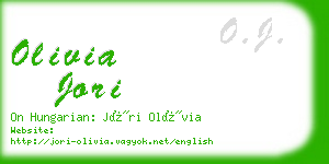 olivia jori business card